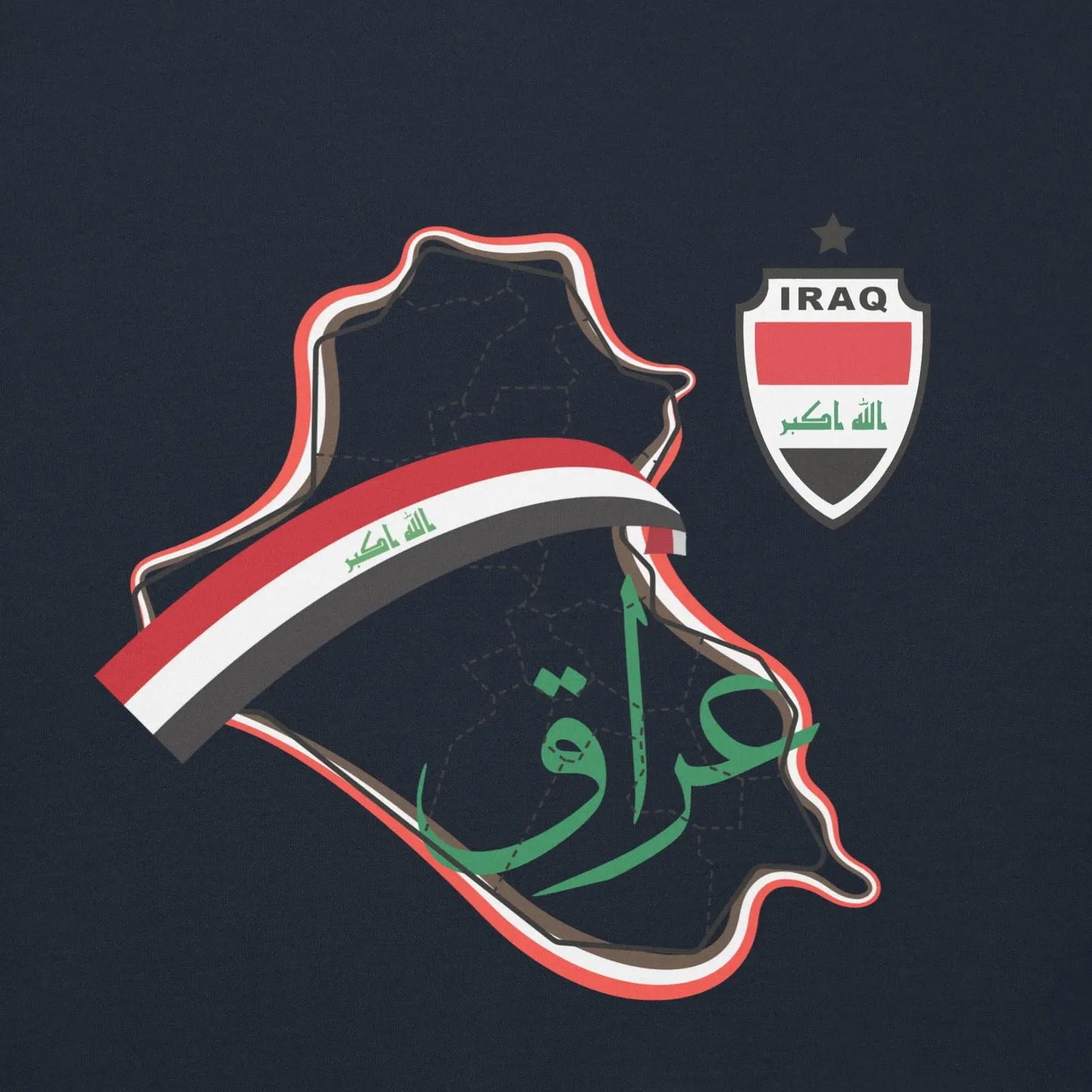 Iraq National Soccer Team Fan Lover Unisex Hoodie - i3dyou