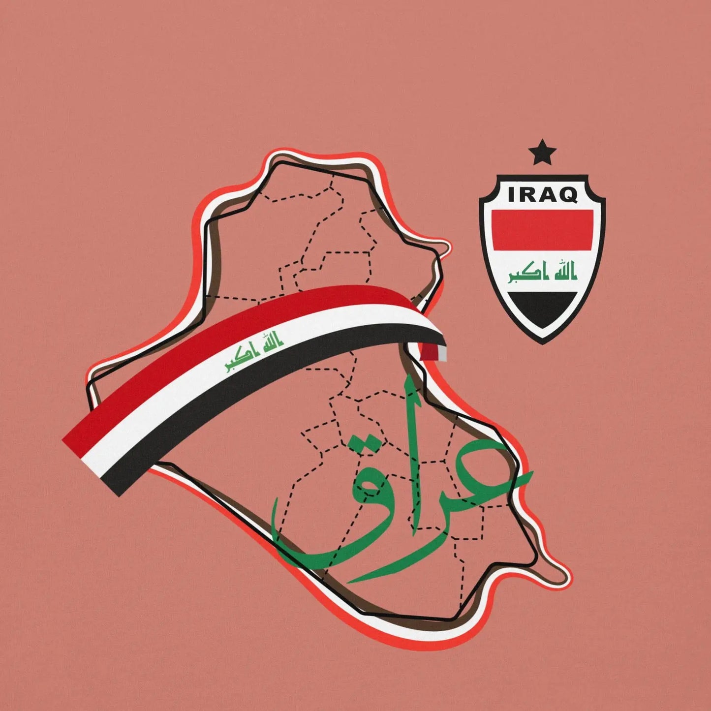 Iraq National Soccer Team Fan Lover Unisex Hoodie - i3dyou