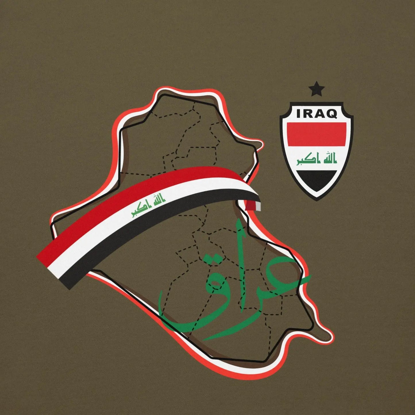 Iraq National Soccer Team Fan Lover Unisex Hoodie - i3dyou
