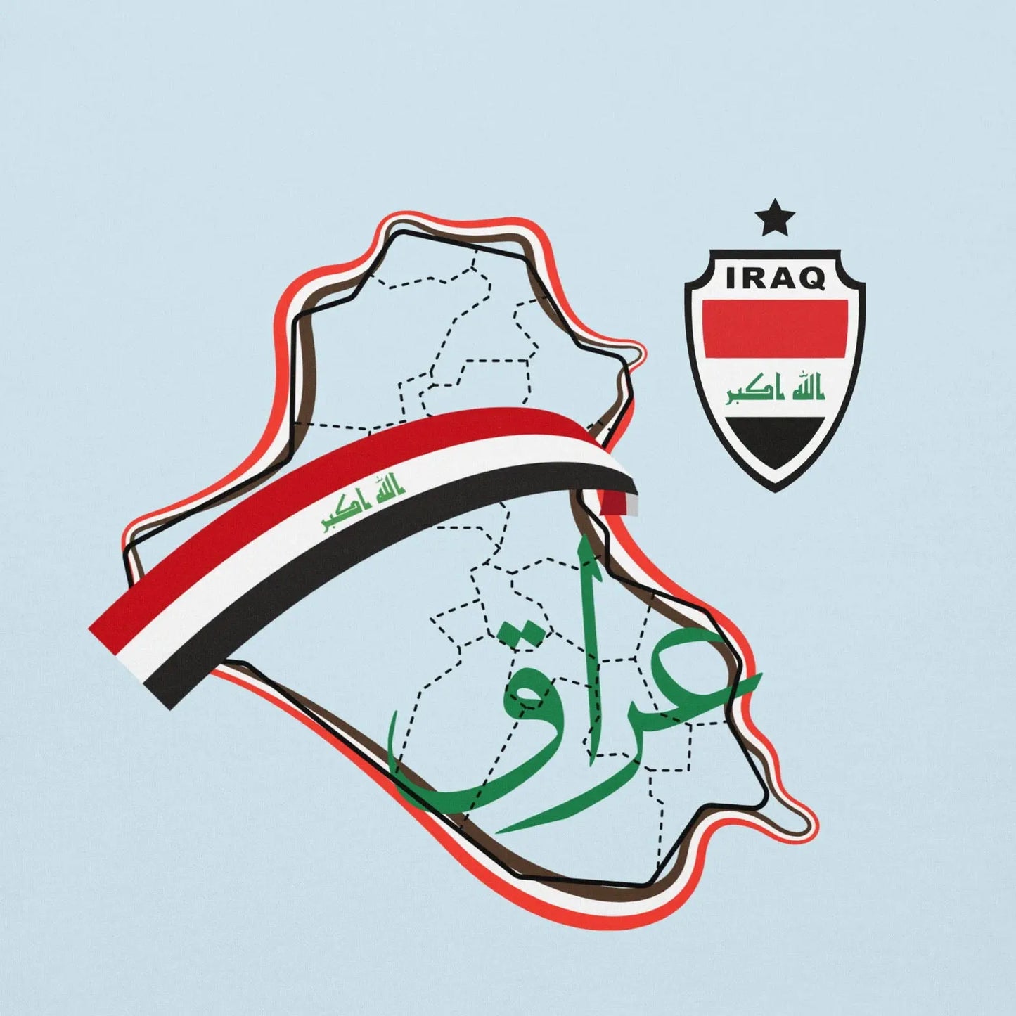 Iraq National Soccer Team Fan Lover Unisex Hoodie - i3dyou