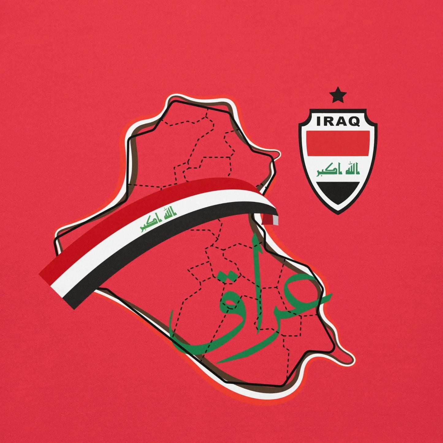 Iraq National Soccer Team Fan Lover Unisex Hoodie - i3dyou