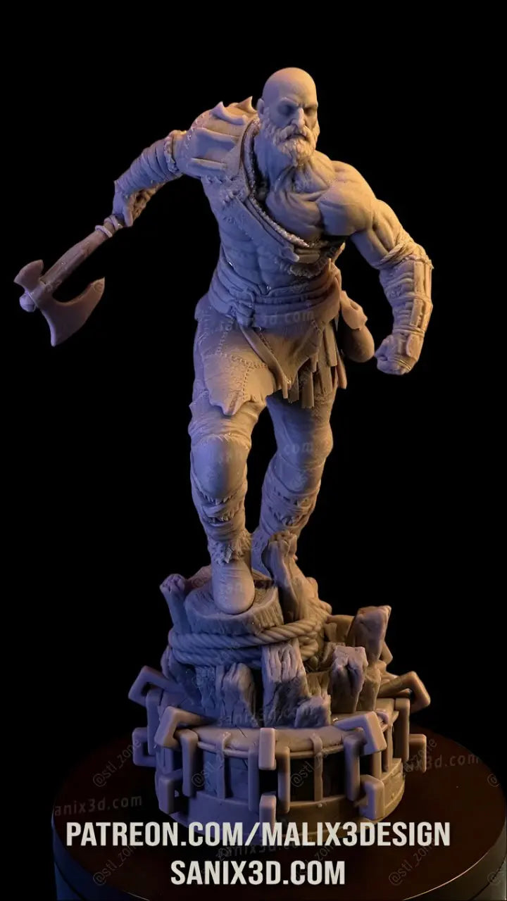 Kratos god of war 3d model STL print file - i3dyou