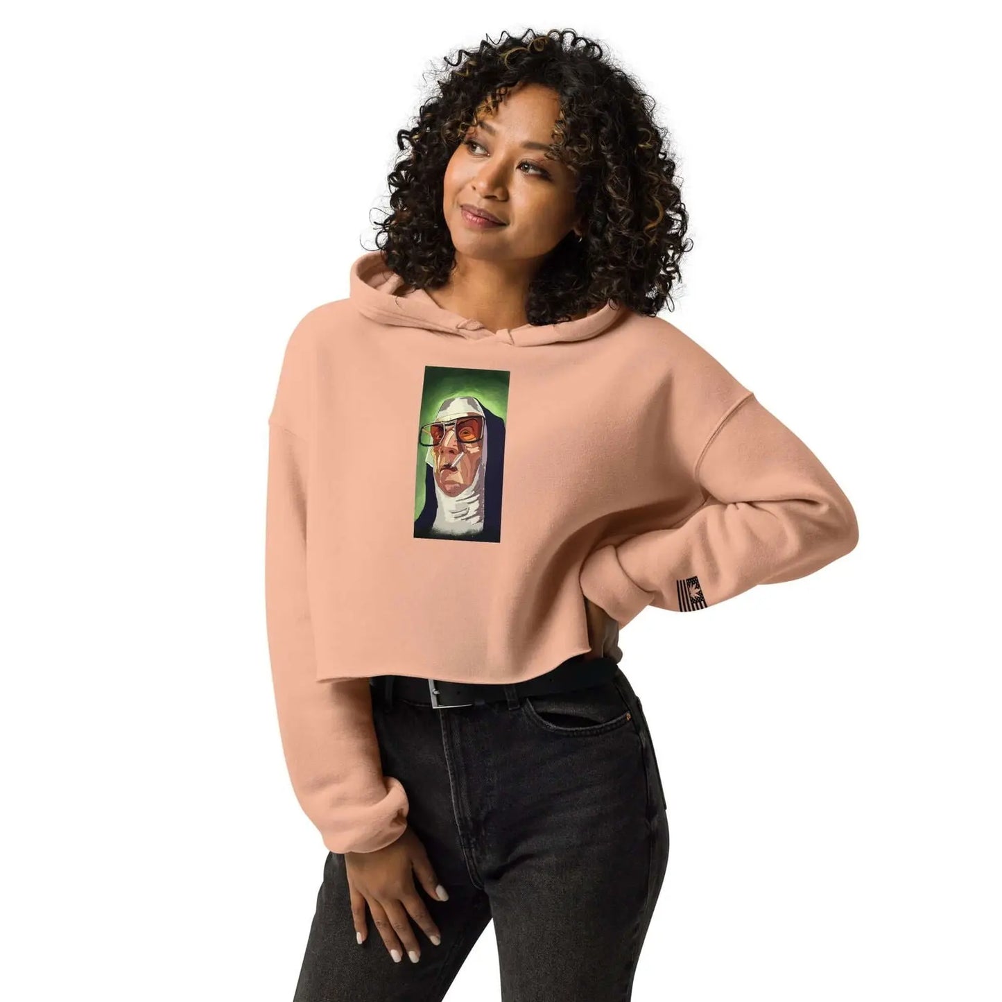 Nun Smoking Weed Women Fashion Hoodie - i3dyou
