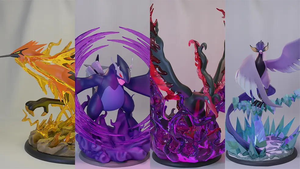 Pokémon Collection Pack 3d model print STl file - i3dyou