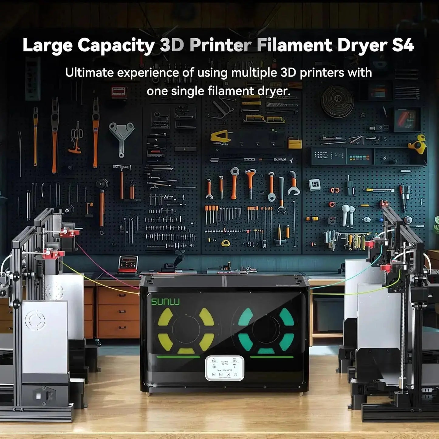 SUNLU Filament Drying Box S4 Storage Fast Balancing Dryer FDM 3D Consumables Accessories Parts Filament Printing Partner - i3dyou