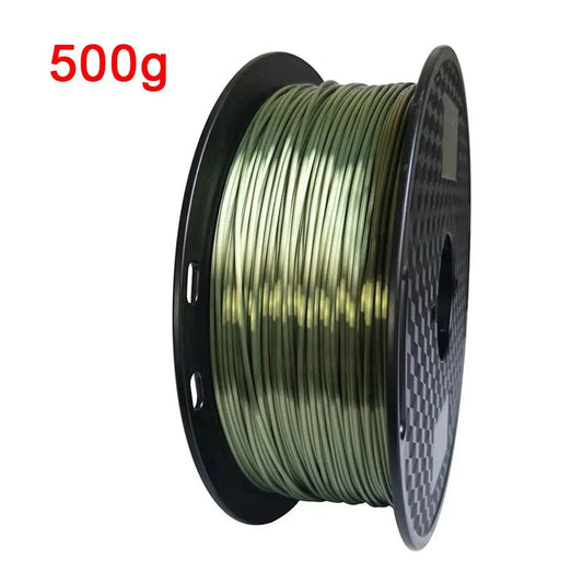 Silk PLA 3D Printer Filament 1.75mm 250g/500g/1Kg Filaments Silky Shine 3D Printing Material Shiny Metallic Like Feel Bronze - i3dyou
