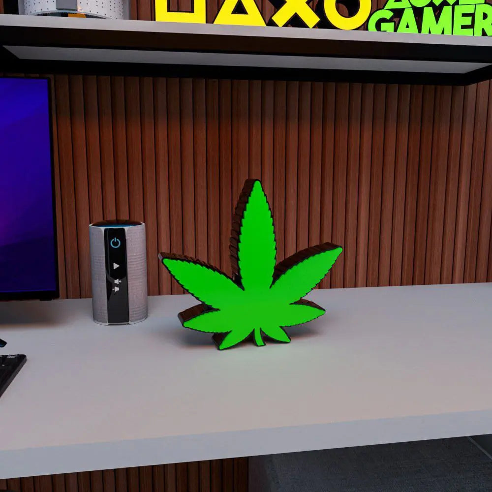 Cannabis Leaf decor 3d printable file i3dyou