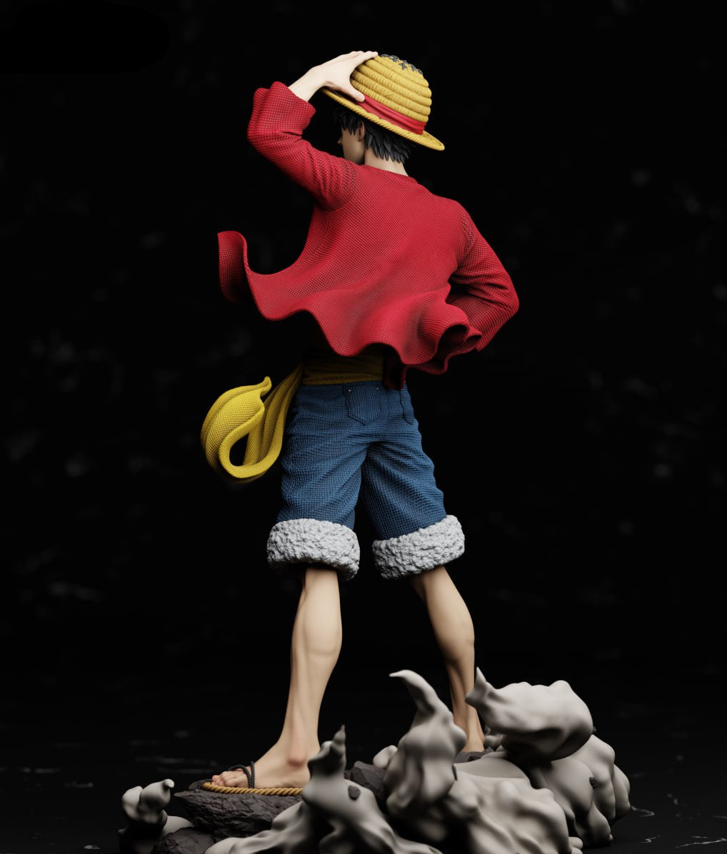 One piece Tanuki Figures Luffy Fullsize 3d printable file i3dyou
