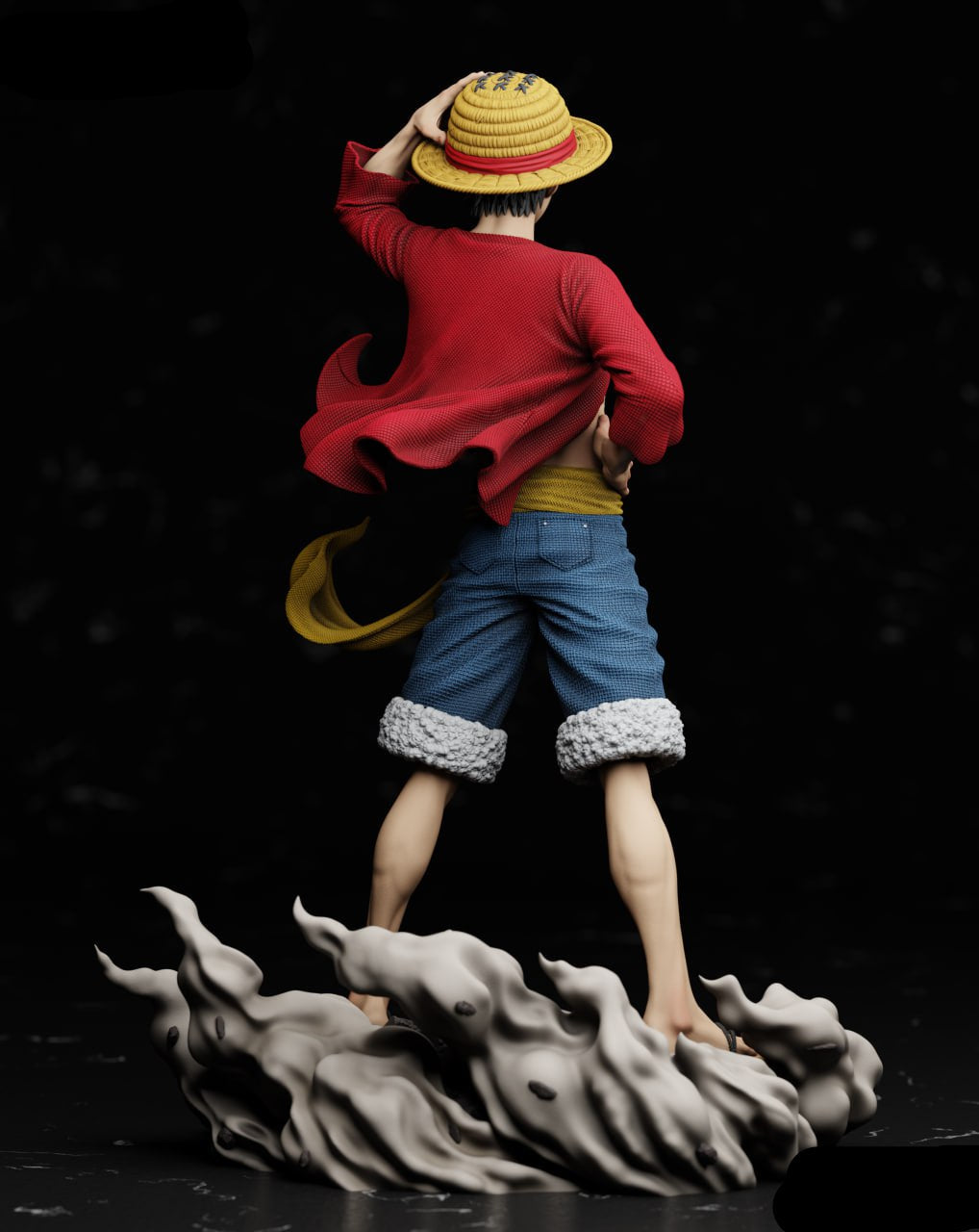One piece Tanuki Figures Luffy Fullsize 3d printable file i3dyou