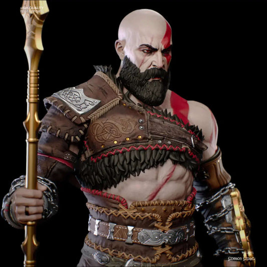 God of war kratos action figure 3d printable model file i3dyou
