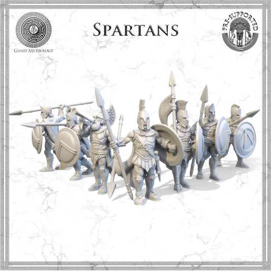 Spartan Army Spartan Hoplites miniatures 3d print model i3dyou