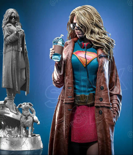 Super Girl Character 3d printable model stl i3dyou