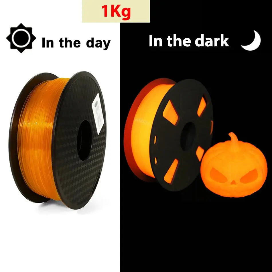 PLA Luminous Filament Rainbow Noctilucent Red Blue Luminous 250g, 500g PLA 3D Printing Plastic wire Vacuum Packaging i3dyou