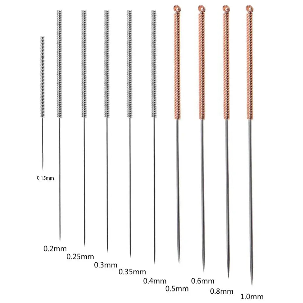 10ps Stainless Steel Cleaning Needle Nozzle for Drills 0.2/0.3/0.4/0.5/0.6-1.2mm PCB Drill Bit Drill 3D Printer Parts - i3dyou