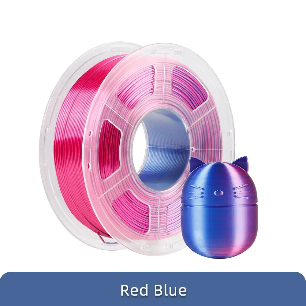 ANYCUBIC Silk PLA Dual-Color Tri-Colo 1.75mm PLA Filament 1KG For FDM 3D Printer Shine Bright Multicolor 3D Printing Material - i3dyou