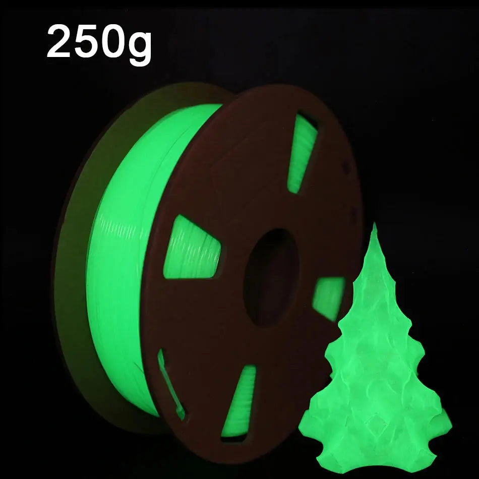 PLA Luminous Filament Rainbow Noctilucent Red Blue Luminous 250g, 500g PLA 3D Printing Plastic wire Vacuum Packaging i3dyou