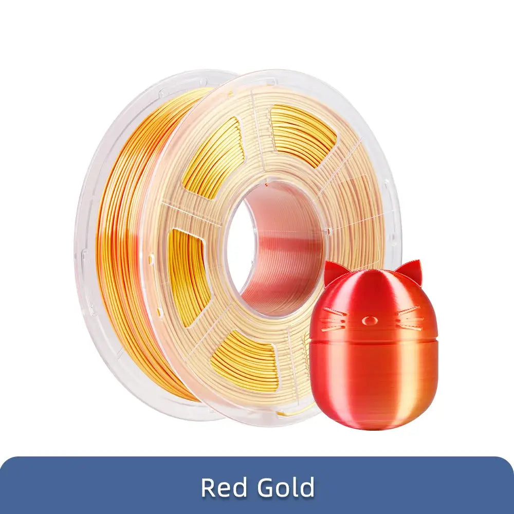 ANYCUBIC Silk PLA Dual-Color Tri-Colo 1.75mm PLA Filament 1KG For FDM 3D Printer Shine Bright Multicolor 3D Printing Material - i3dyou
