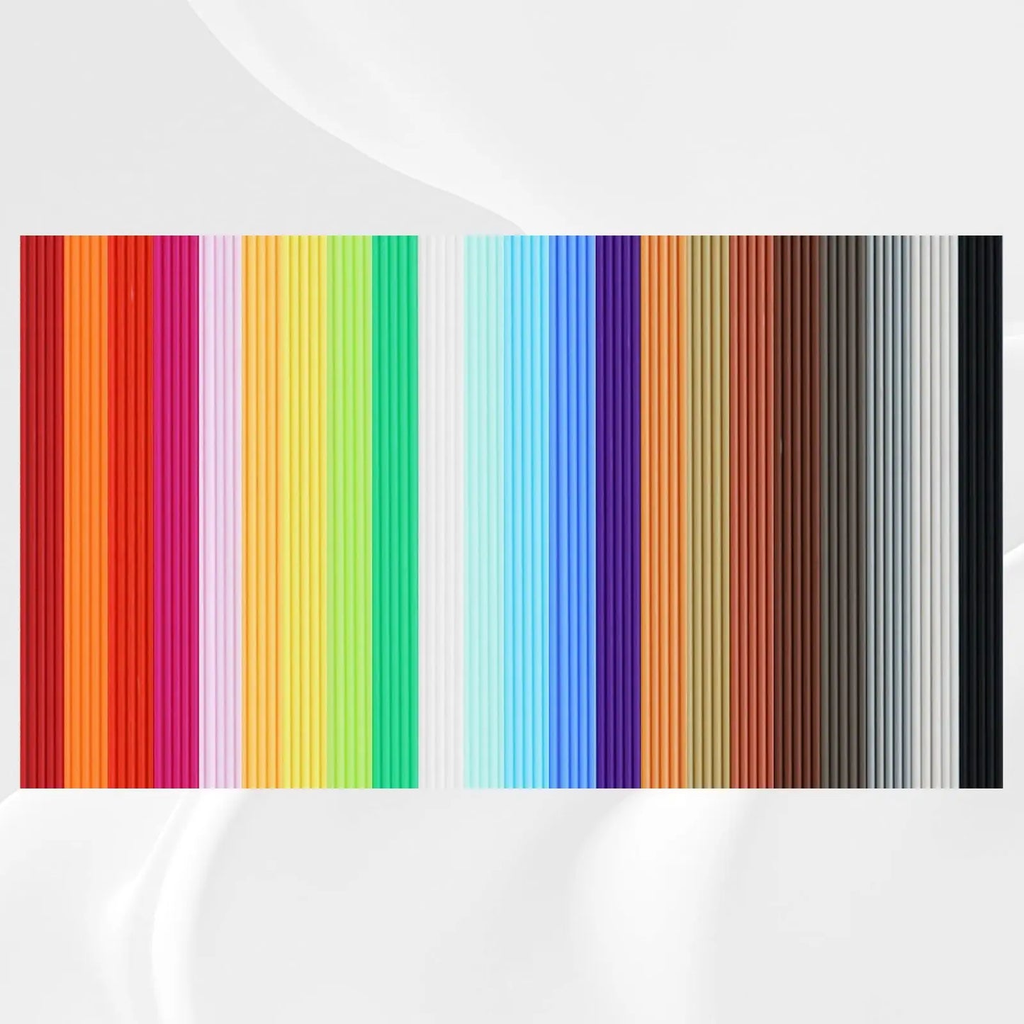 22 Colors PCL 3D Pen Filament Refill for 3Doodler Start+ 3D Pen, Low Print Temperature Filament Only Fit for 3Doodler Start 3D Pen, Each Color 15cm x 5pc, Total 110pcs 1650cm PCL Filament by MIKA3D - i3dyou