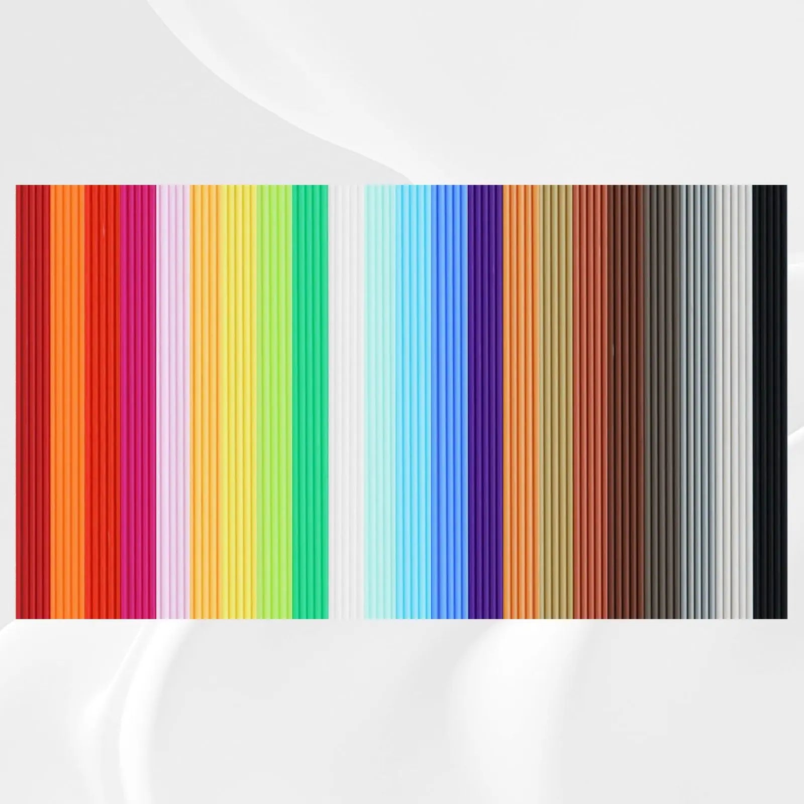 22 Colors PCL 3D Pen Filament Refill for 3Doodler Start+ 3D Pen, Low Print Temperature Filament Only Fit for 3Doodler Start 3D Pen, Each Color 15cm x 5pc, Total 110pcs 1650cm PCL Filament by MIKA3D - i3dyou