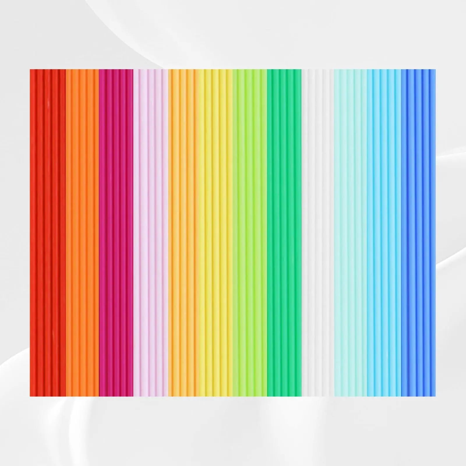 22 Colors PCL 3D Pen Filament Refill for 3Doodler Start+ 3D Pen, Low Print Temperature Filament Only Fit for 3Doodler Start 3D Pen, Each Color 15cm x 5pc, Total 110pcs 1650cm PCL Filament by MIKA3D - i3dyou