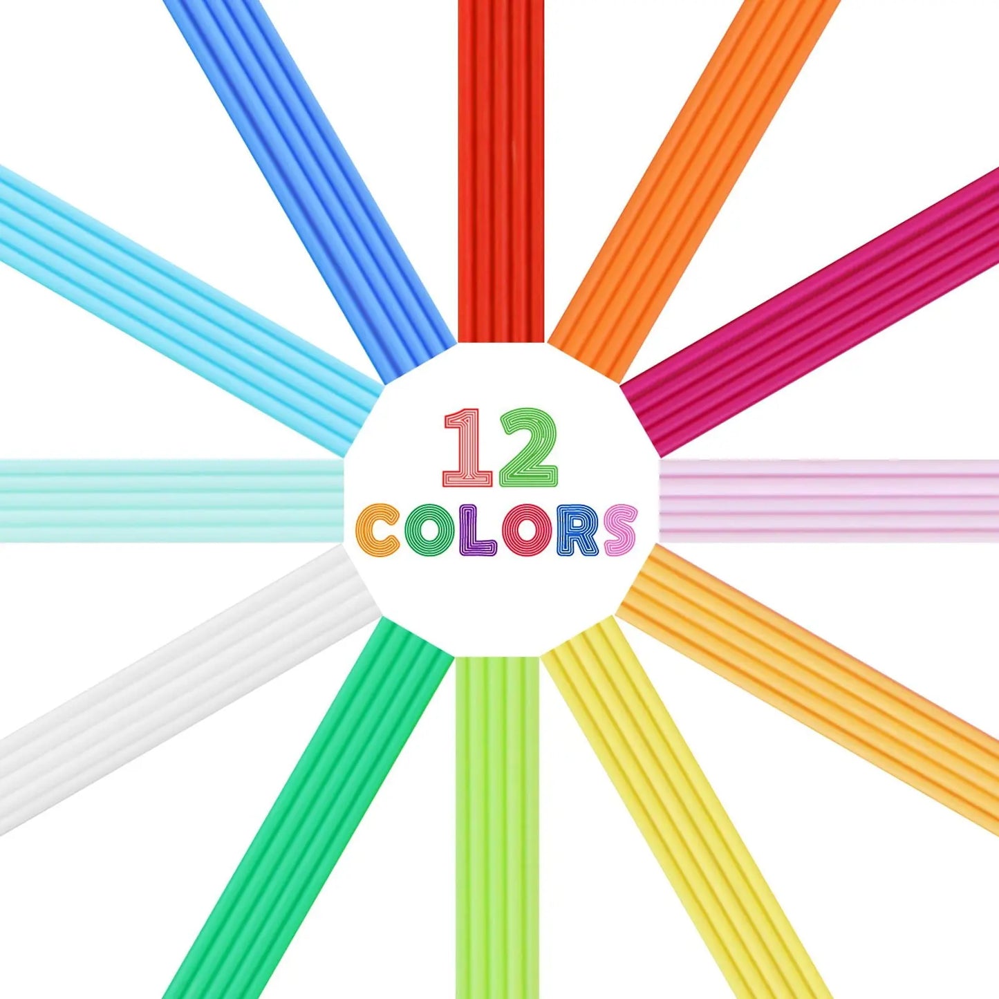 22 Colors PCL 3D Pen Filament Refill for 3Doodler Start+ 3D Pen, Low Print Temperature Filament Only Fit for 3Doodler Start 3D Pen, Each Color 15cm x 5pc, Total 110pcs 1650cm PCL Filament by MIKA3D - i3dyou