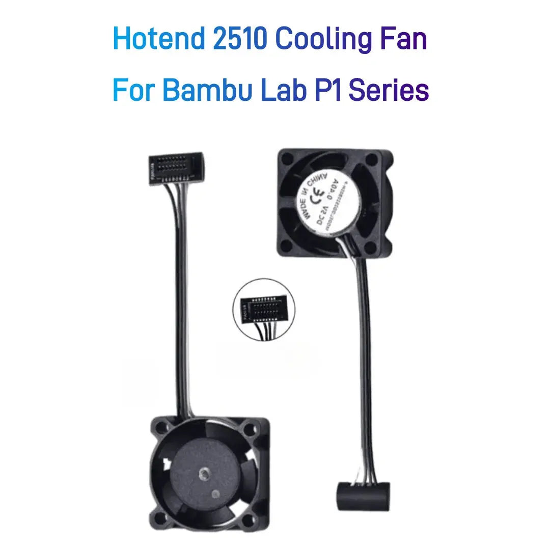 2510 Fan For Bambu Lab X1/P1 Hotend Cooling Fan  With Cable Rapid cooling Fan For Bambu X1C P1S P1P 3D Printer Accessories - i3dyou
