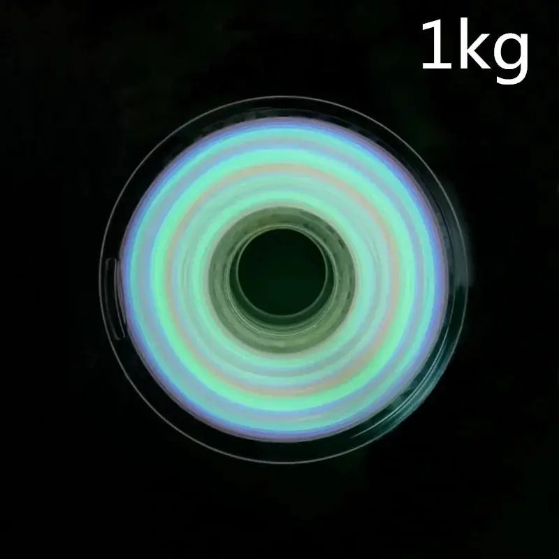 PLA Luminous Filament Rainbow Noctilucent Red Blue Luminous 250g, 500g PLA 3D Printing Plastic wire Vacuum Packaging i3dyou