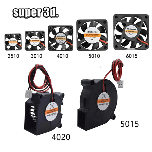 3010/4010/5015/5010/ DC Cooling Fan Centrifugal Blower Fan 5V 12V / 24V Brushless 2-Wire Cooling Fan For 3D Printer Accessories - i3dyou