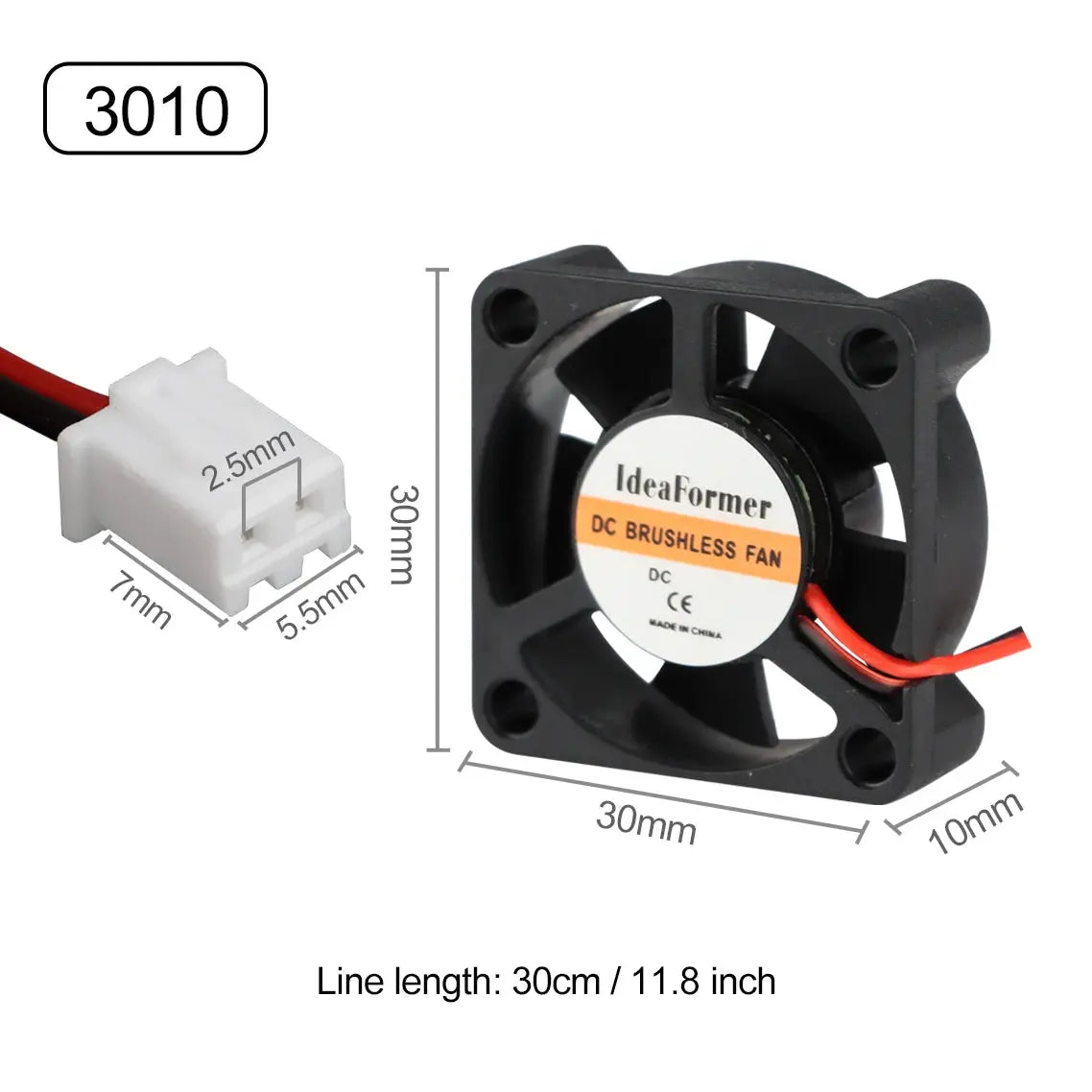 3010/4010/5015/5010/ DC Cooling Fan Centrifugal Blower Fan 5V 12V / 24V Brushless 2-Wire Cooling Fan For 3D Printer Accessories - i3dyou