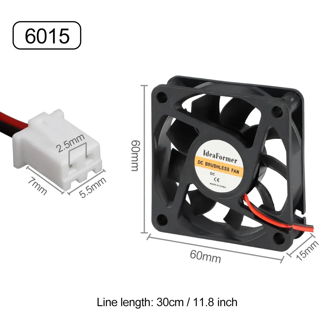 3010/4010/5015/5010/ DC Cooling Fan Centrifugal Blower Fan 5V 12V / 24V Brushless 2-Wire Cooling Fan For 3D Printer Accessories - i3dyou