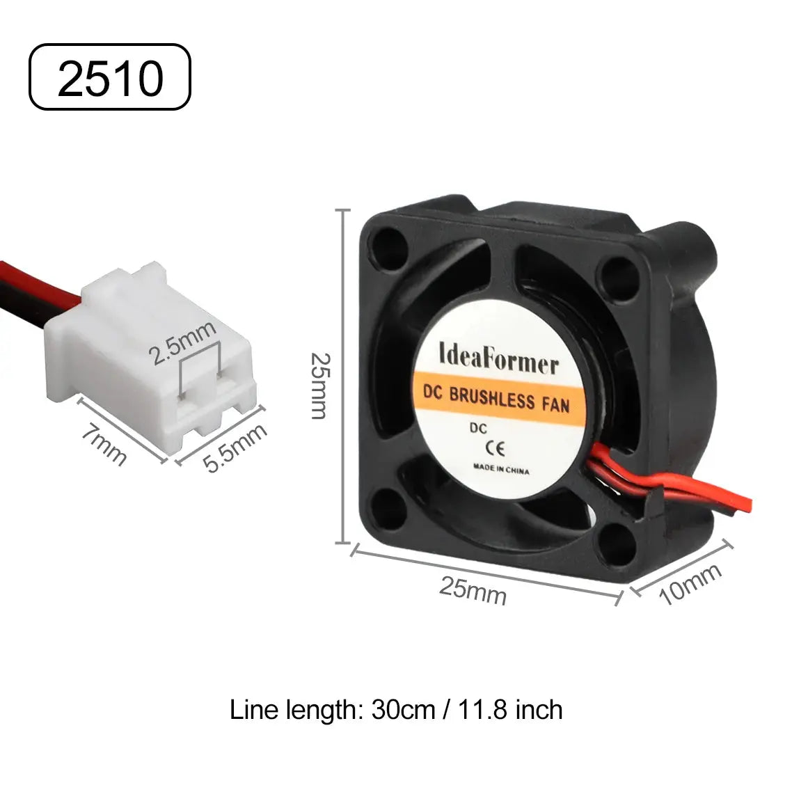 3010/4010/5015/5010/ DC Cooling Fan Centrifugal Blower Fan 5V 12V / 24V Brushless 2-Wire Cooling Fan For 3D Printer Accessories - i3dyou