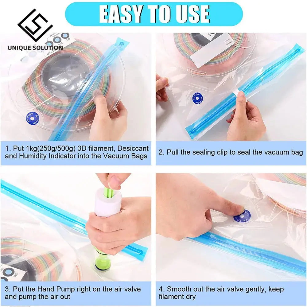 30Bag Filament Storage Bag 3D Printer PLA/ABS/TPU Filament Dryer Safekeeping Humidity Resistant For 3D Printer Parts - i3dyou