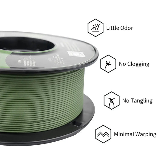 ERYONE Matte PLA Filament 1KG Spool 1.75mm 1.45 Density (g/cm3) Matte PLA Filament For FDM 3D Printer Fast Free Shipping i3dyou