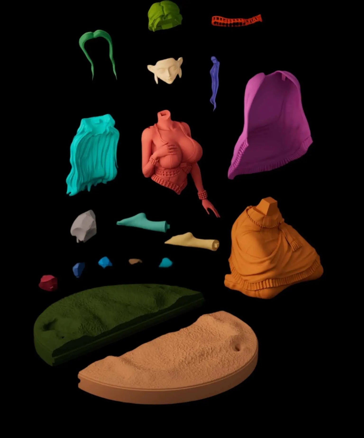 3D Print Model Vivi Bikini version and Nude Version STL file - i3dyou