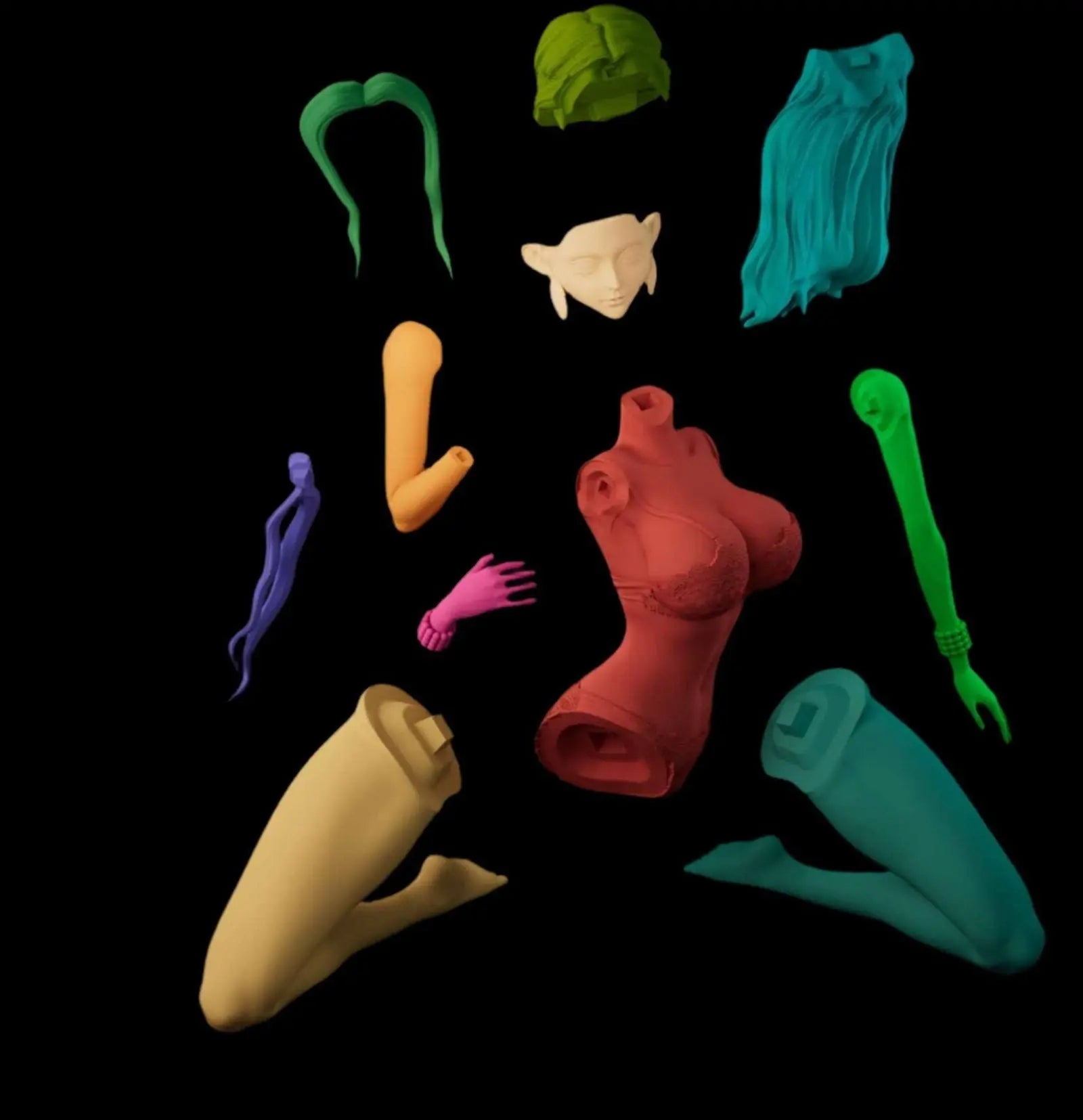 3D Print Model Vivi Bikini version and Nude Version STL file - i3dyou
