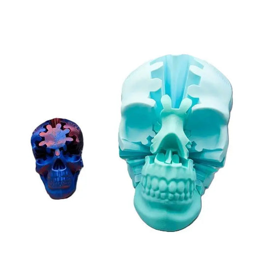 3D Print file Gear Skull Rotating Puzzle Design Printable file - i3dyou