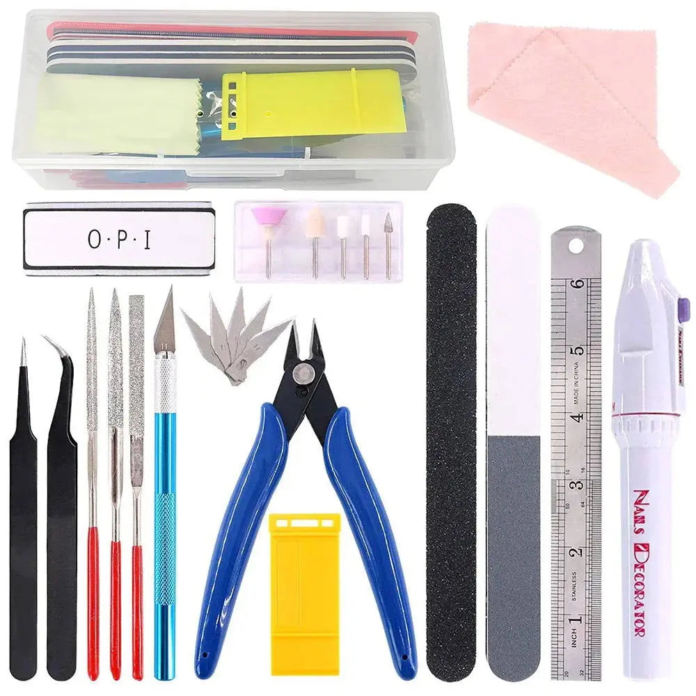 3d model's 3D Printer Tool Kit Trimming Knife Scraper Cleaning Needle Tweezers Pliers Deburring Kit DIY 3D Printing Tools - i3dyou