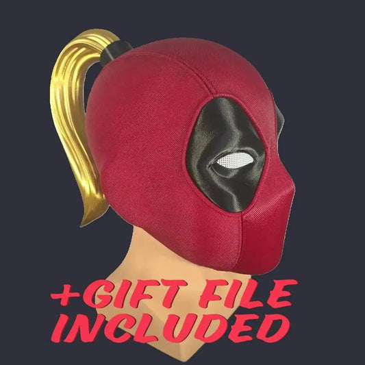 3d print files Lady Deadpool Mask Ladypool Cosplay Mask 3D Printer File STL - i3dyou