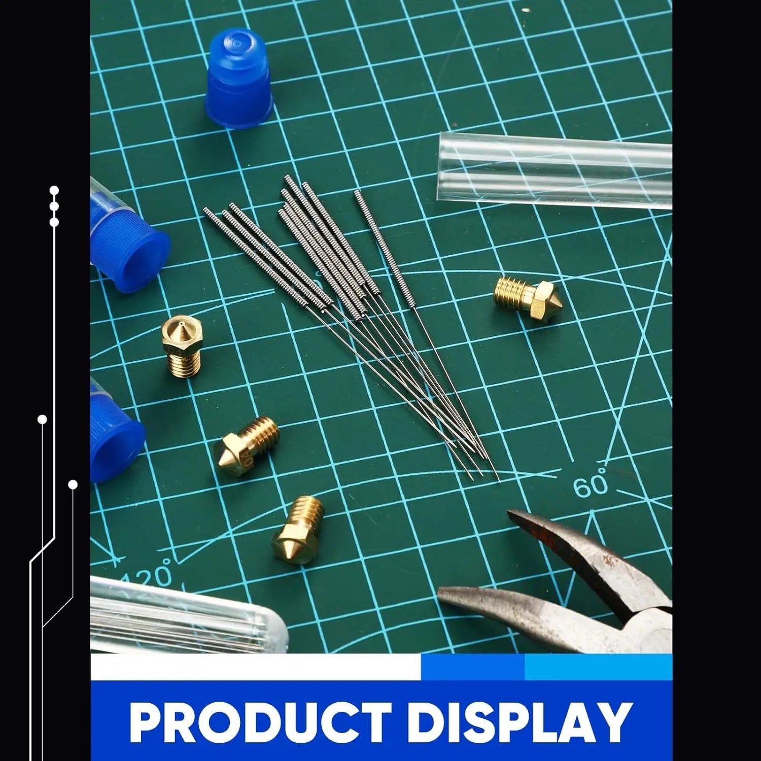 48 Pieces 3D Printer Nozzle Cleaning Kit 0.4 mm Stainless Steel Nozzle Cleaning Needles 3D Printer Nozzle Cleaner for 3D Printer Accessory - i3dyou