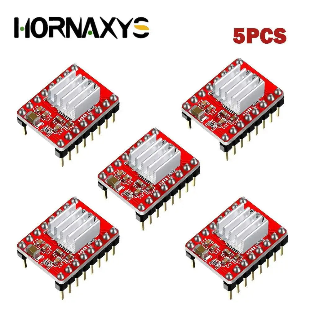 5/10PCS 3D Printer Parts StepStick A4988 DRV8825 Stepper Motor Driver With Heat sink Carrier Reprap RAMPS 1.4 - i3dyou