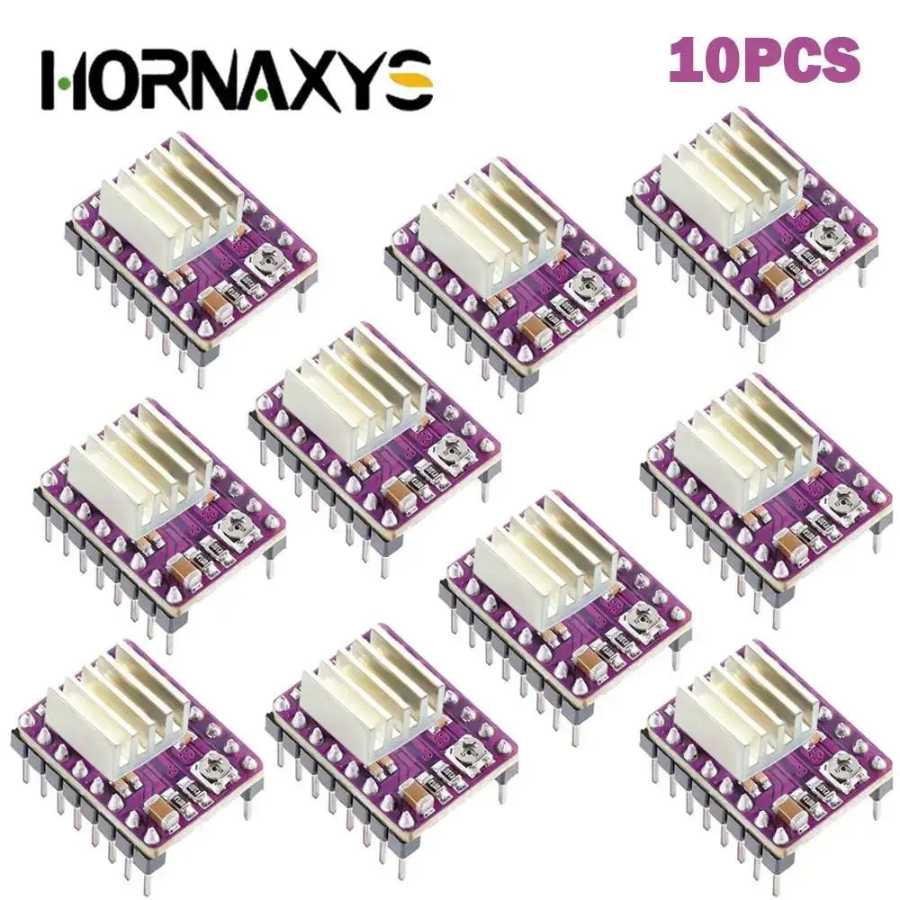 5/10PCS 3D Printer Parts StepStick A4988 DRV8825 Stepper Motor Driver With Heat sink Carrier Reprap RAMPS 1.4 - i3dyou