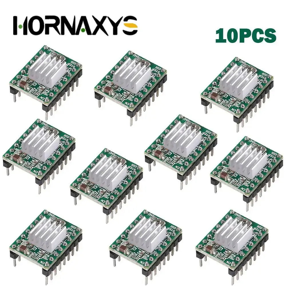 5/10PCS 3D Printer Parts StepStick A4988 DRV8825 Stepper Motor Driver With Heat sink Carrier Reprap RAMPS 1.4 - i3dyou