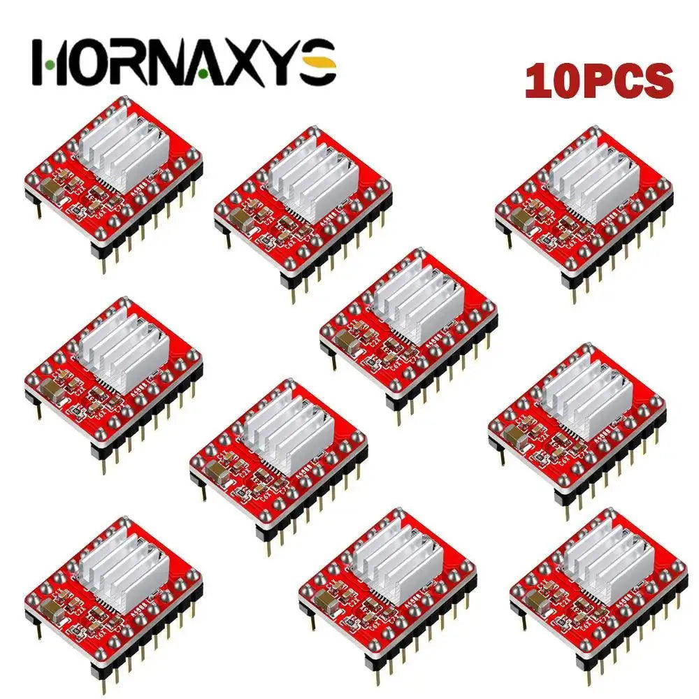 5/10PCS 3D Printer Parts StepStick A4988 DRV8825 Stepper Motor Driver With Heat sink Carrier Reprap RAMPS 1.4 - i3dyou