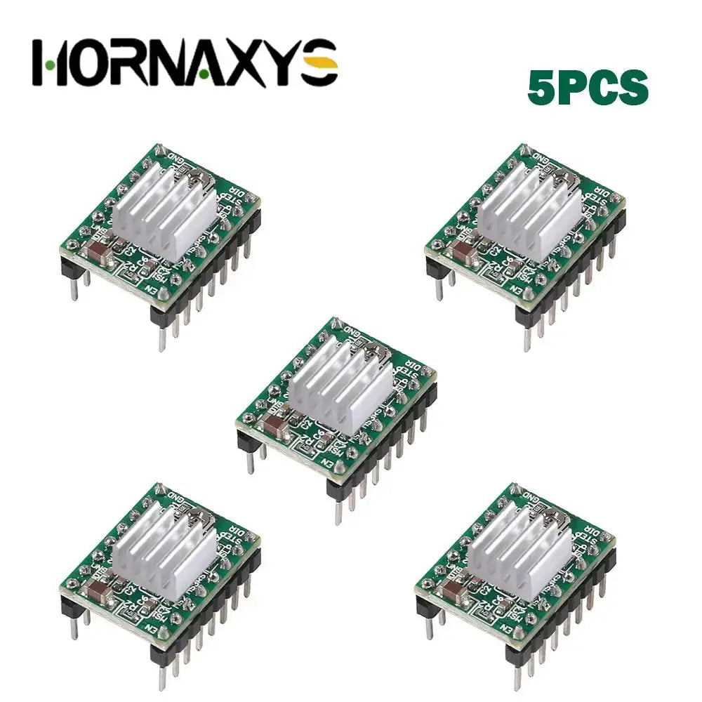 5/10PCS 3D Printer Parts StepStick A4988 DRV8825 Stepper Motor Driver With Heat sink Carrier Reprap RAMPS 1.4 - i3dyou