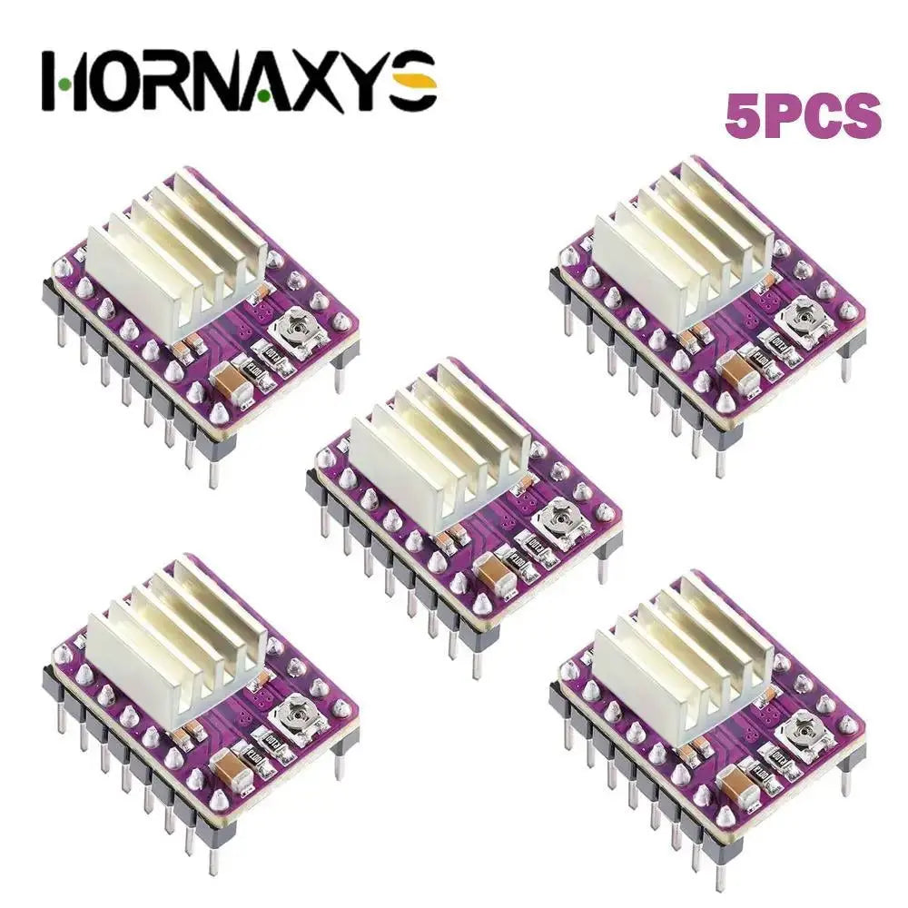 5/10PCS 3D Printer Parts StepStick A4988 DRV8825 Stepper Motor Driver With Heat sink Carrier Reprap RAMPS 1.4 - i3dyou