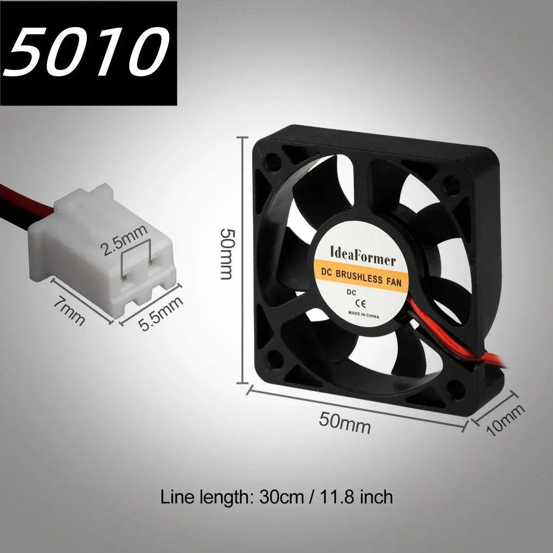 5015/4010/4020 12V&24V Cooling Turbo Fan Brushless 3D Printer Parts 2Pin For Extruder DC Cooler Blower Plastic Fans envio gratis - i3dyou
