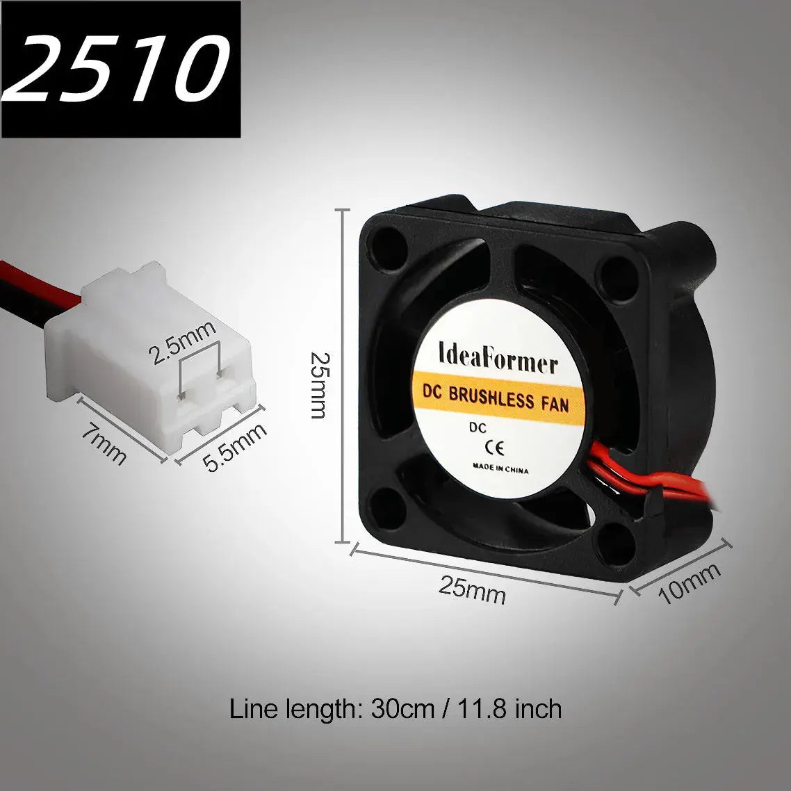 5015/4010/4020 12V&24V Cooling Turbo Fan Brushless 3D Printer Parts 2Pin For Extruder DC Cooler Blower Plastic Fans envio gratis - i3dyou