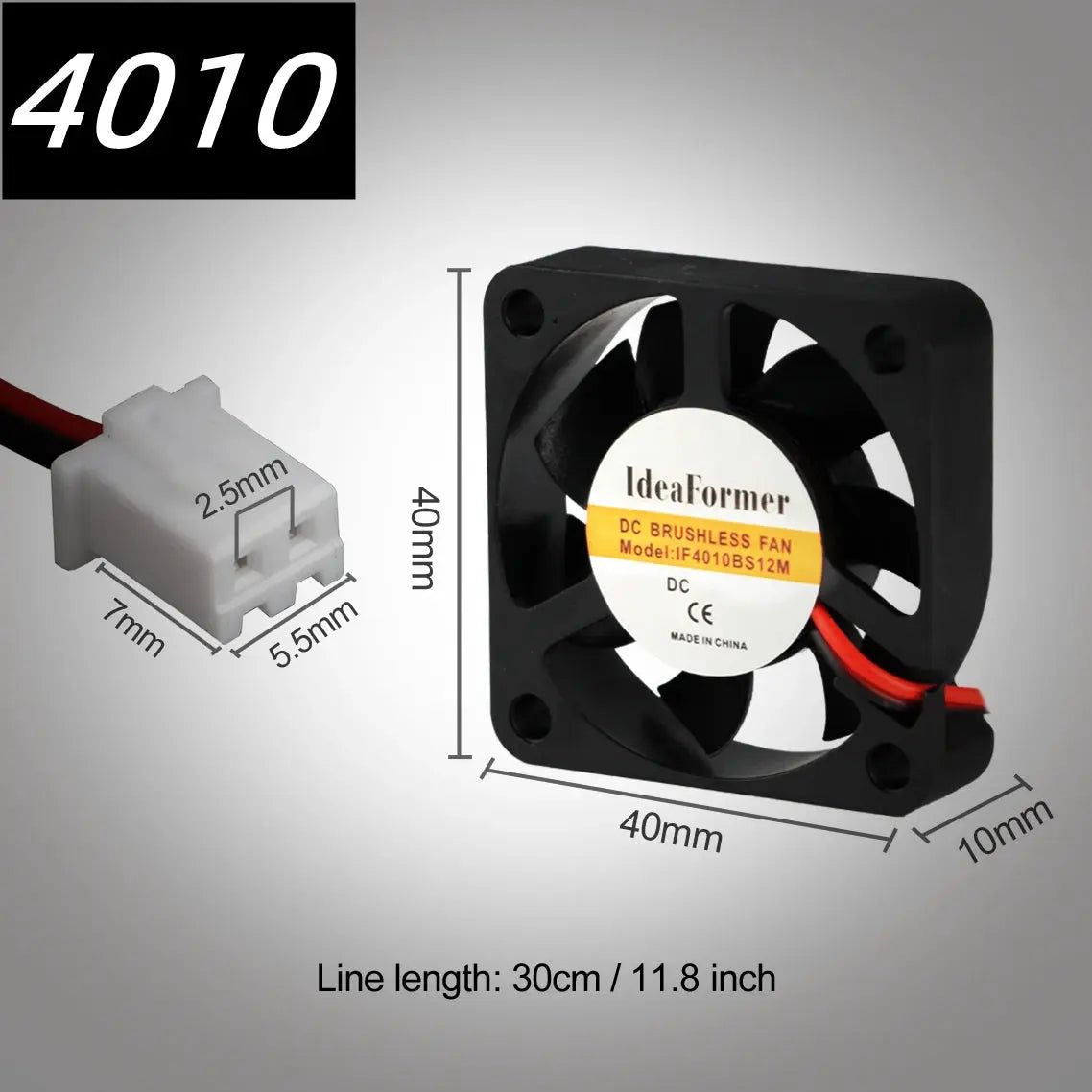 5015/4010/4020 12V&24V Cooling Turbo Fan Brushless 3D Printer Parts 2Pin For Extruder DC Cooler Blower Plastic Fans envio gratis - i3dyou