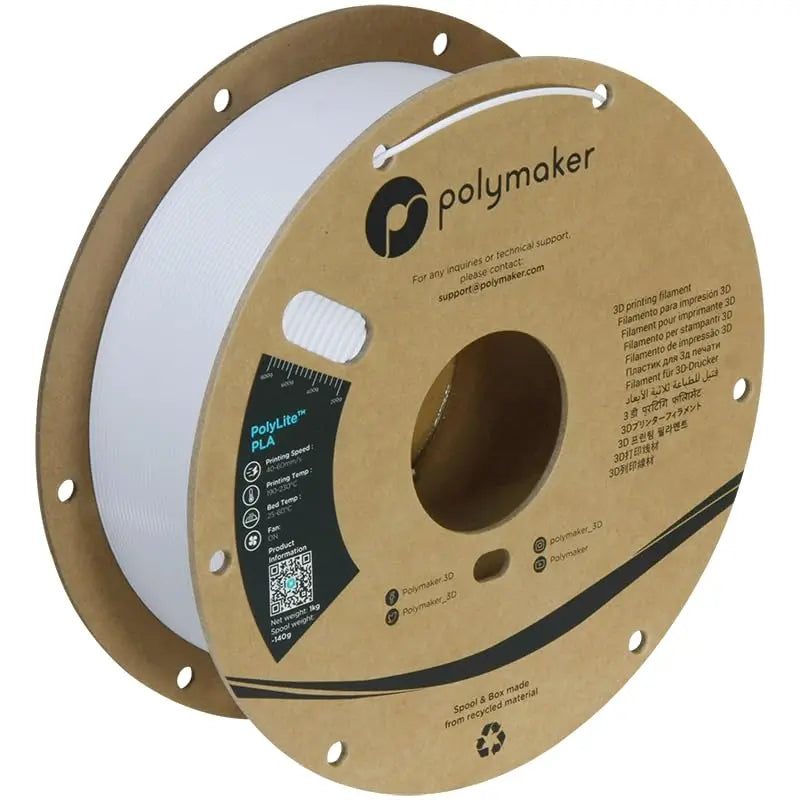 PLA Filament, Natural 3D Printer PLA Filament 1.75mm 1kg - PolyLite 3D Printing PLA Filament, Dimensional Accuracy +/- 0.03mm, Compatible with Most 3D Printer, Natural i3dyou