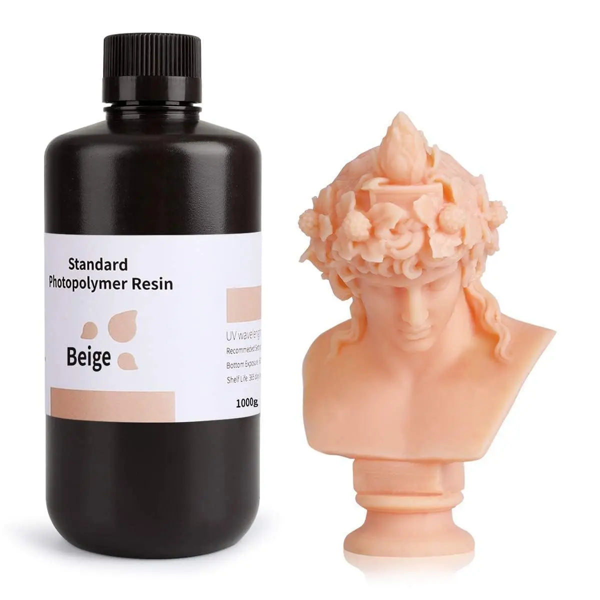 ELEGOO Upgraded 8K Standard Photopolymer 3D Printer Resin 405nm UV-Curing Resin Best for 8K/12K/14K Saturn MSLA DLP LCD 3D Printing Space Grey 1000G i3dyou